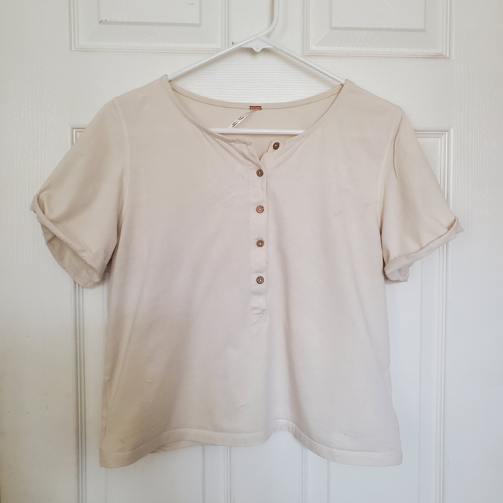 Free People Henley Tshirt - Women's Large